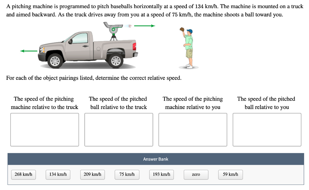 Solved A pitching machine is programmed to pitch baseballs