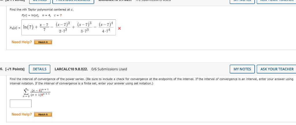 Solved Find The Nth Taylor Polynomial Centered At C. F(x) = | Chegg.com