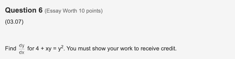 Solved Please answer this math problem. Make sure the | Chegg.com
