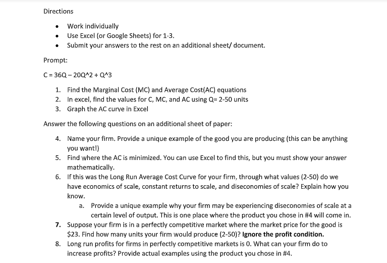 This is an extra credit assignment for my | Chegg.com