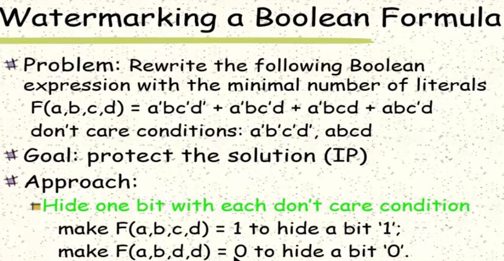 Solved Watermarking a Boolean Formula # Problem: Rewrite the | Chegg.com