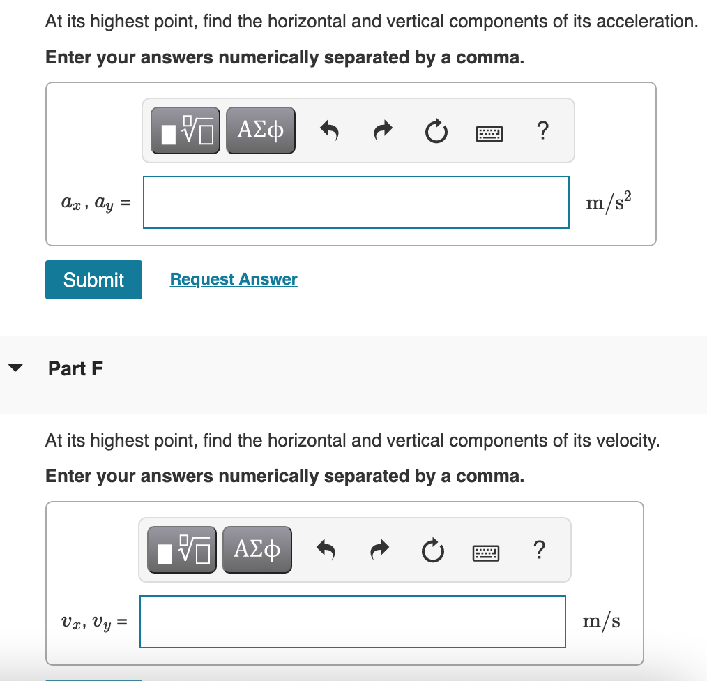 Solved Find the horizontal and vertical components of the | Chegg.com
