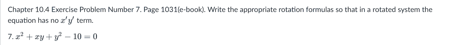 Solved Chapter 10.4 Exercise Problem Number 7. Page | Chegg.com