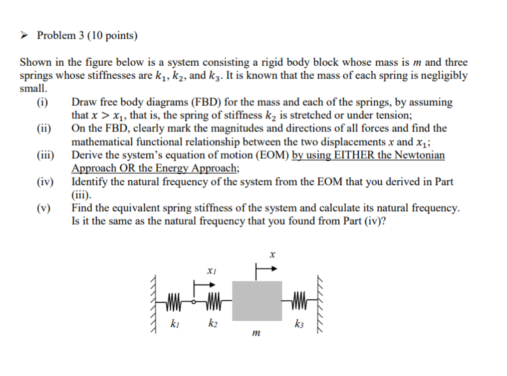 Solved Shown in the figure below is a system consisting a | Chegg.com