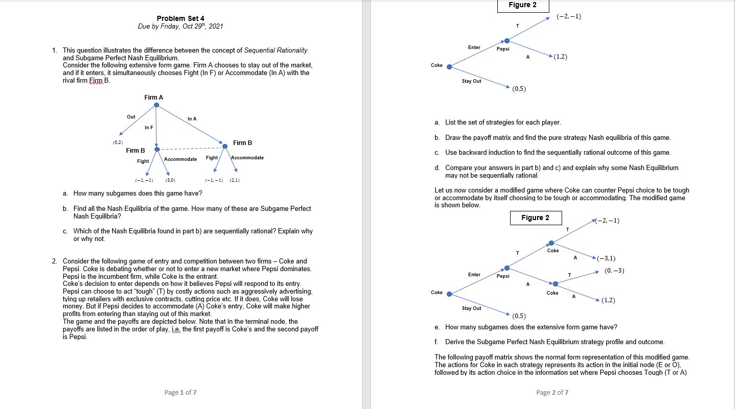 Solved Figure 2 (-2,-1) Problem Set 4 Due by Friday, Oct 29, | Chegg.com
