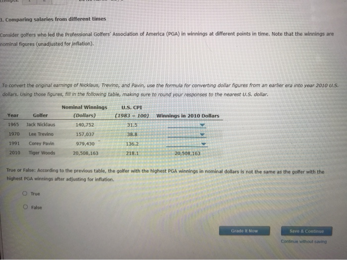 Solved consider golfers you let the professional golfers