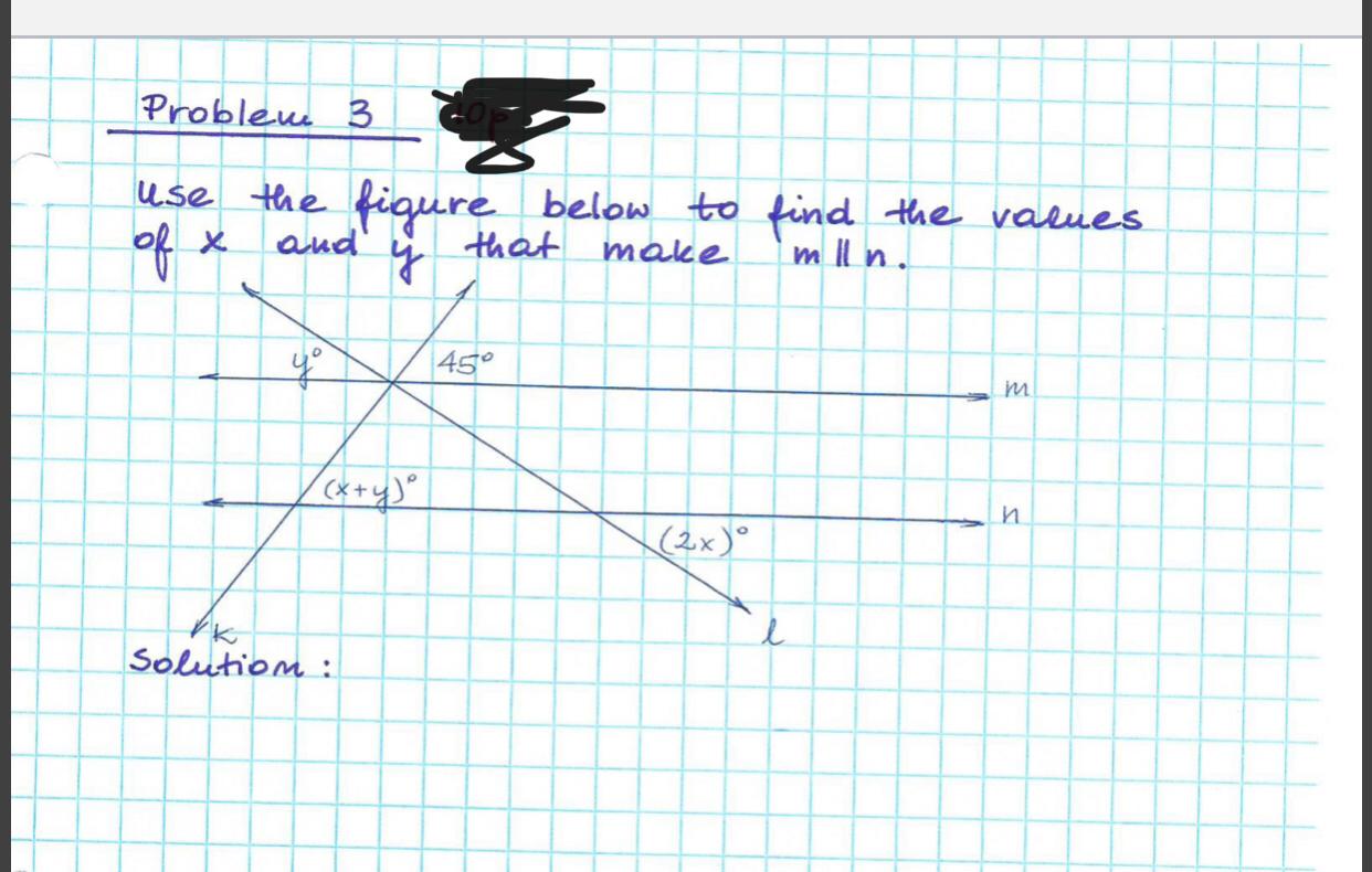Solved Problem 3 use the figure below to find the values of | Chegg.com