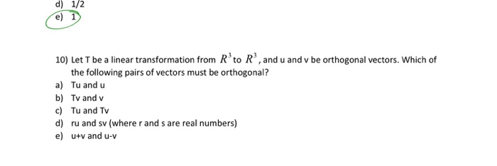 Solved Let T Be A Linear Transformation From R^3 To R^3, And | Chegg.com