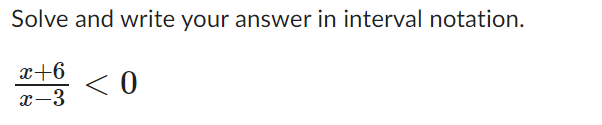 Solved Solve and write the solution in interval notation. | Chegg.com