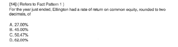 Solved [Fact Pattern #1] Ellington Company reports the | Chegg.com
