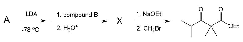 Solved Determine and draw the structures of compounds A and | Chegg.com