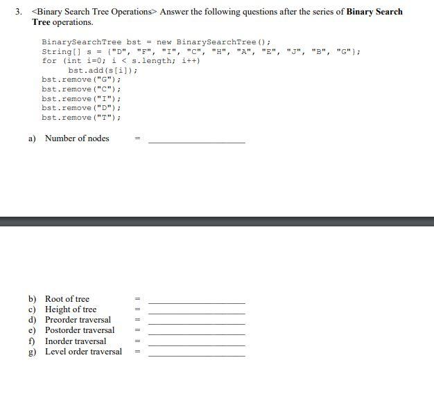 Solved 3. Answer the | Chegg.com