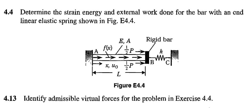 4.4 Determine The Strain Energy And External Work | Chegg.com