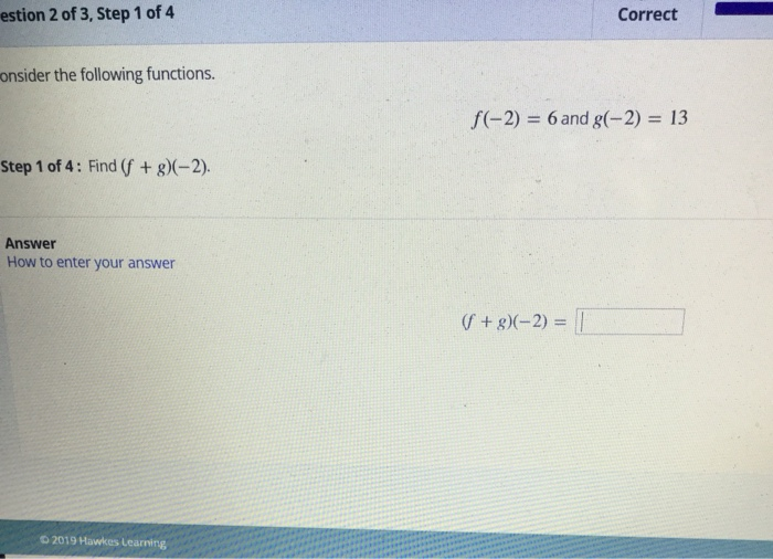 Solved estion 2 of 3, Step 1 of 4 Correct onsider the | Chegg.com