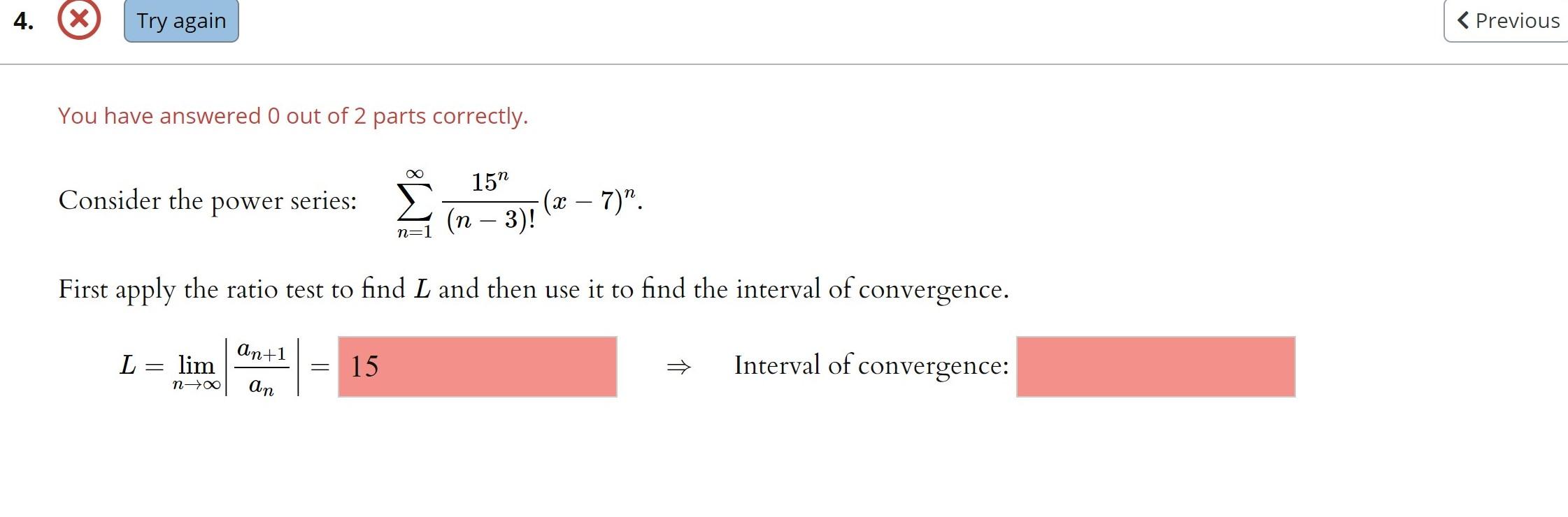 Solved 4 X Try Again Previous You Have Answered 0 Out Chegg Com