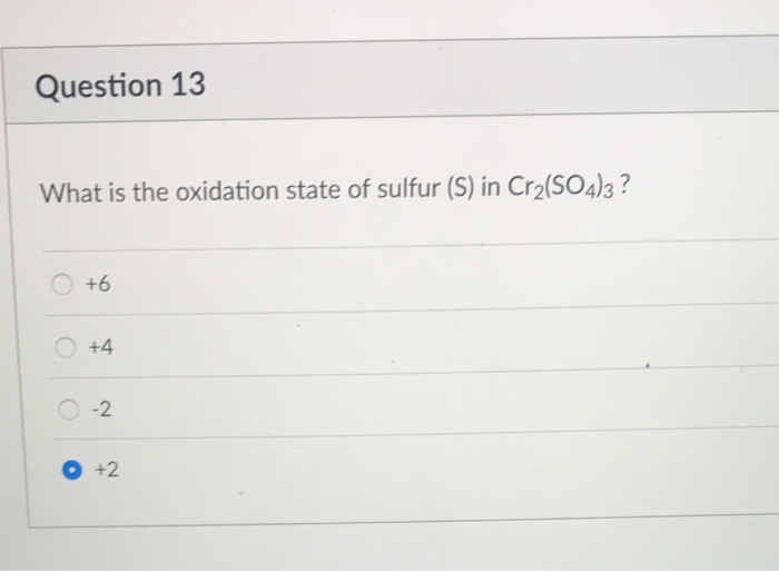 oxidation of chromium sulfate with k2s2o4