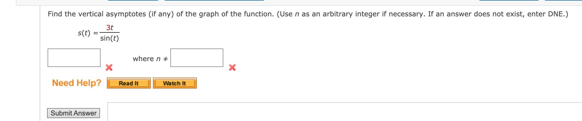 Solved Find the vertical asymptotes (if any) of the graph of | Chegg.com