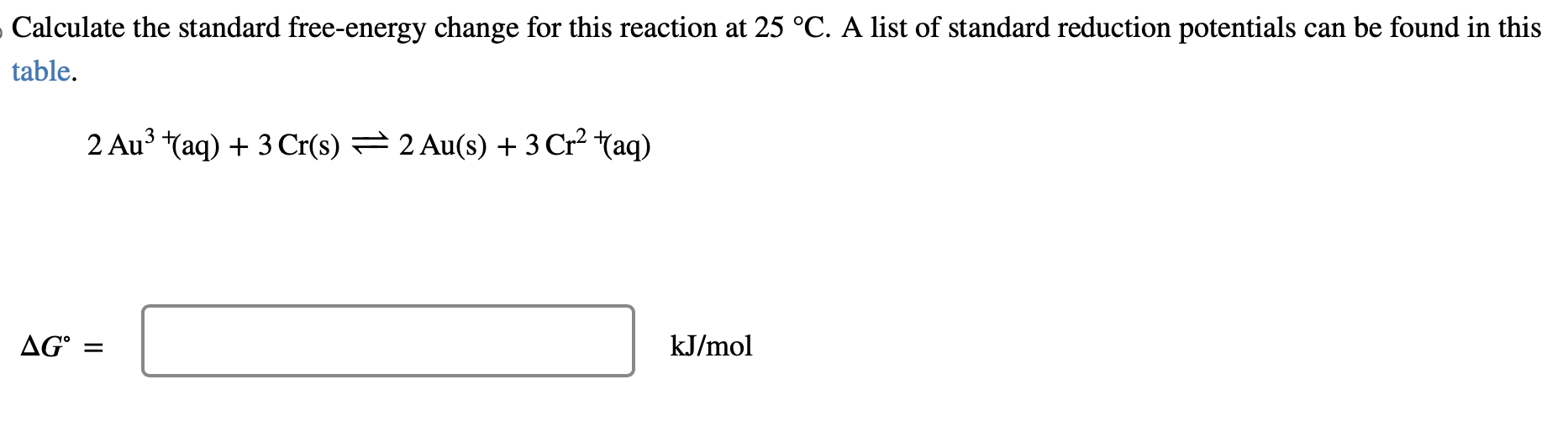 Solved Calculate the standard free-energy change for this | Chegg.com
