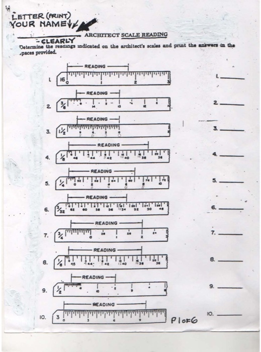 Measurement Worksheets Reading Architectural Measurements, 50% OFF