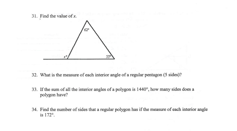 solved-31-find-the-value-of-x-32-what-is-the-measure-of-chegg