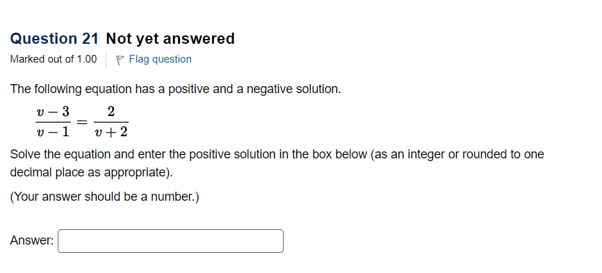 Solved The following equation has a positive and a negative | Chegg.com