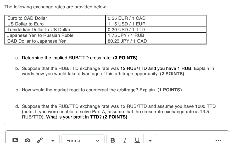 solved-the-following-exchange-rates-are-provided-below-euro-chegg