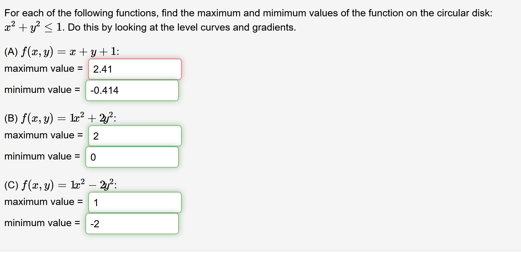 solved-for-each-of-the-following-functions-find-the-maximum-chegg