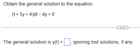 General Solution Questions Solved Obtain the general solution to the | Chegg.com