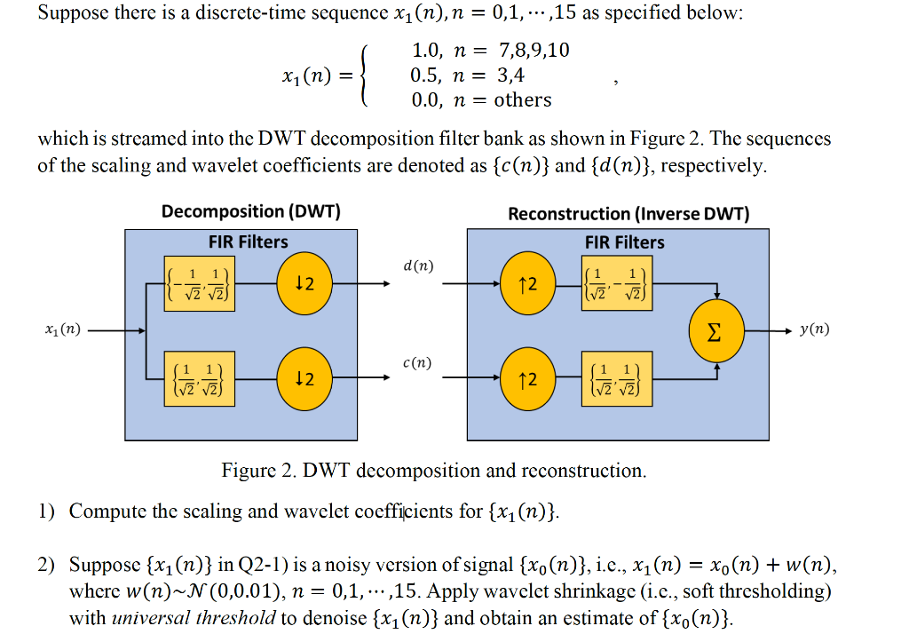 Suppose There Is A Discrete Time Sequence Chegg Com