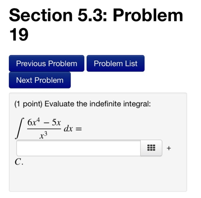Solved Section 5.3: Problem 18 Previous Problem Problem List | Chegg.com