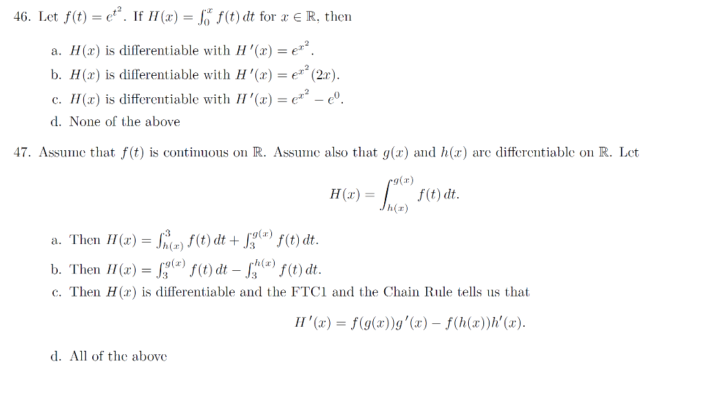 Solved 46 Let F T Dº If Ii X F T Dt For X Chegg Com Solved 46 Let F T Dº If Ii X F T Dt For X Chegg Com