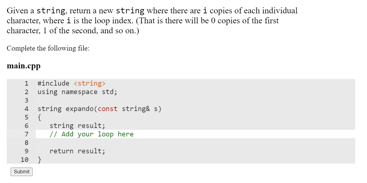 Solved Given a string, return a new string where there are i | Chegg.com