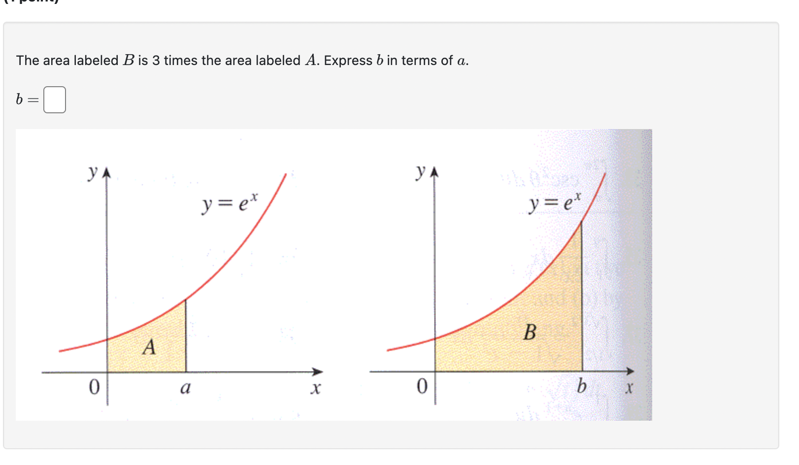 Solved The Area Labeled B Is 3 Times The Area Labeled A. | Chegg.com