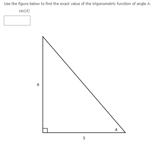 Solved Use the figure below to find the exact value of the | Chegg.com