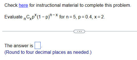 Solved Check here for instructional material to complete | Chegg.com