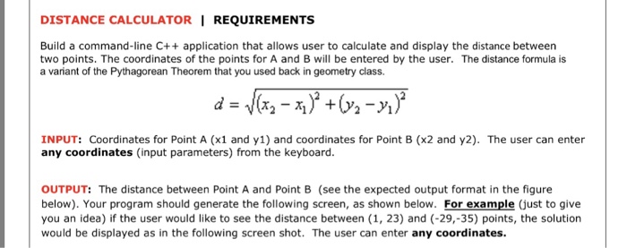 Distance deals geometry calculator