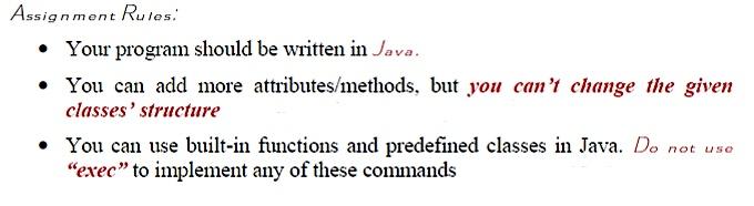 Assignment 1 - Command Line Interpreter In this | Chegg.com