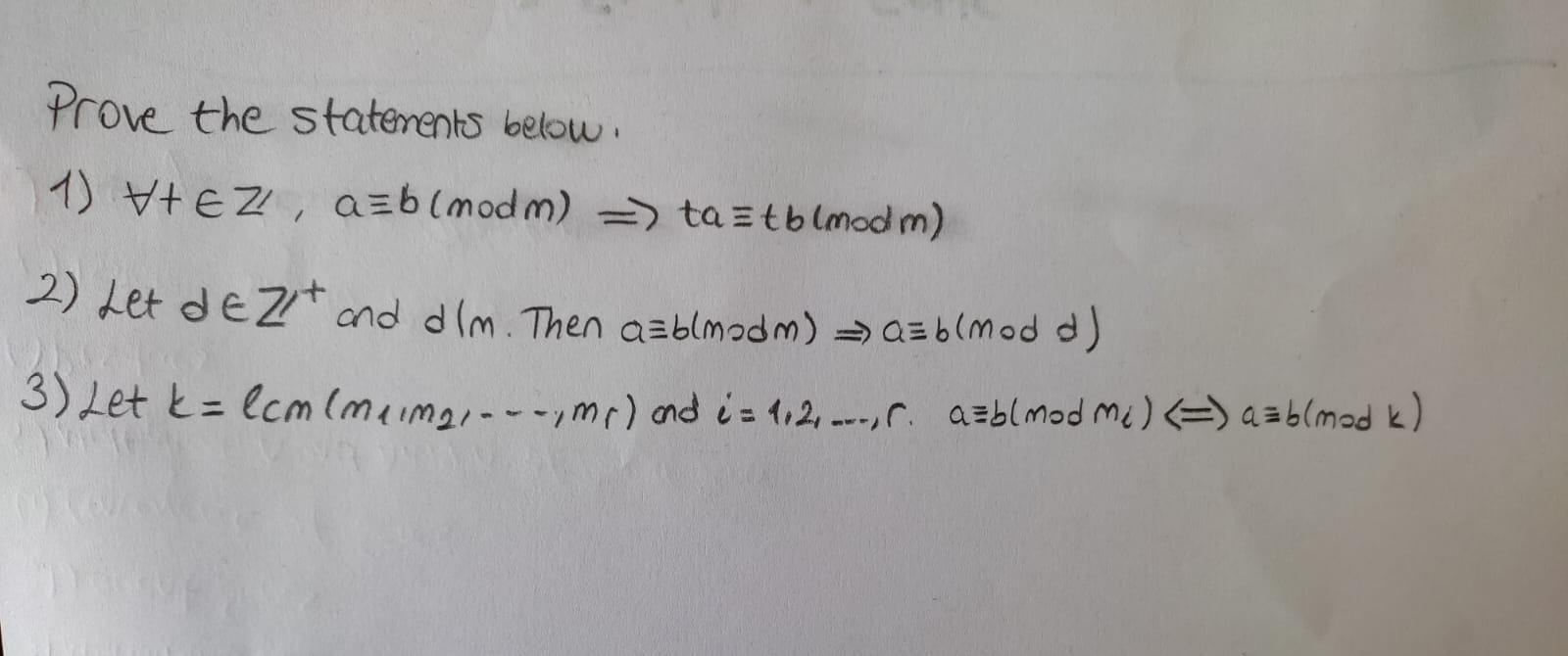 Solved This Is My Homework From Number Theory Class. Can You | Chegg ...