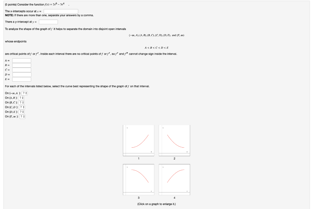 Solved (3 points) NOTE: When using interval notation in | Chegg.com