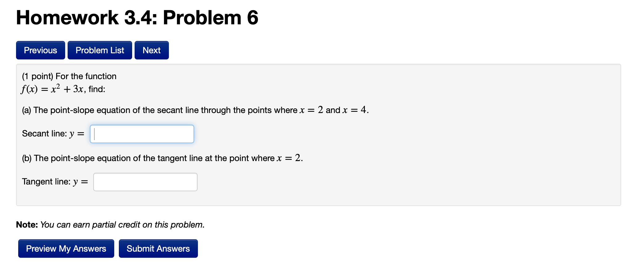 Solved Homework 3.4: Problem 6 Previous Problem List Next (1 | Chegg.com