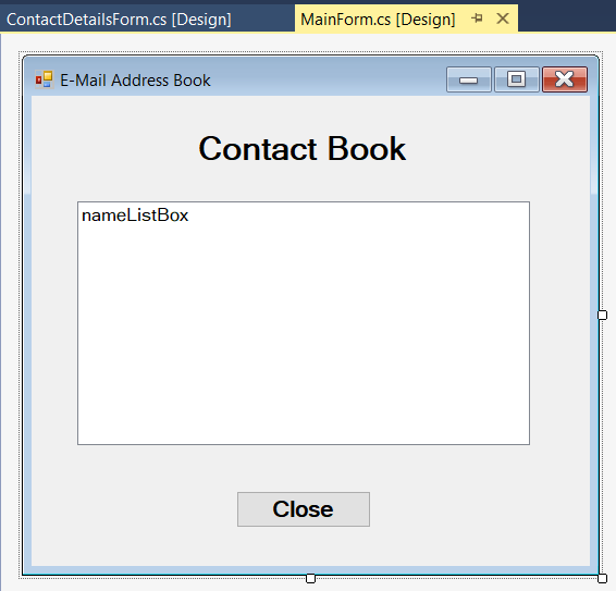 Solved E-Mail Address Book Create an application with a | Chegg.com