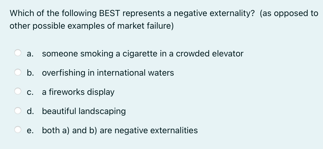 which of the following best describes e cigarettes Solved Which of the following best represents a negative