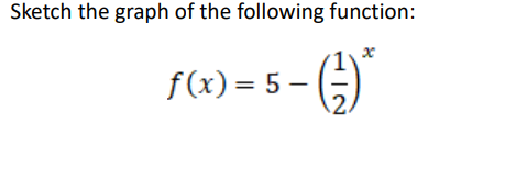 Sketch the graph of the following function: | Chegg.com