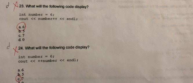 Solved C++ questions: Can someone tell me why the | Chegg.com