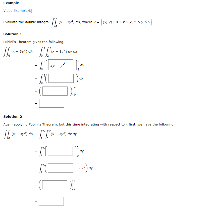 Solved Evaluate The Double Integral ∬r X−3y2 Da Where