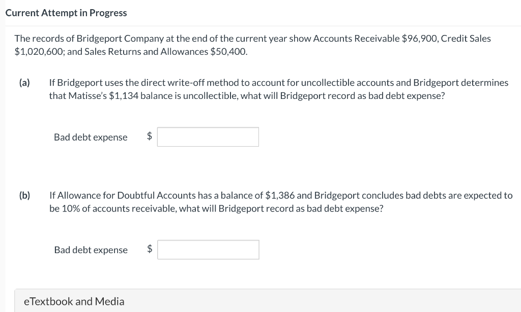 Solved The records of Bridgeport Company at the end of the