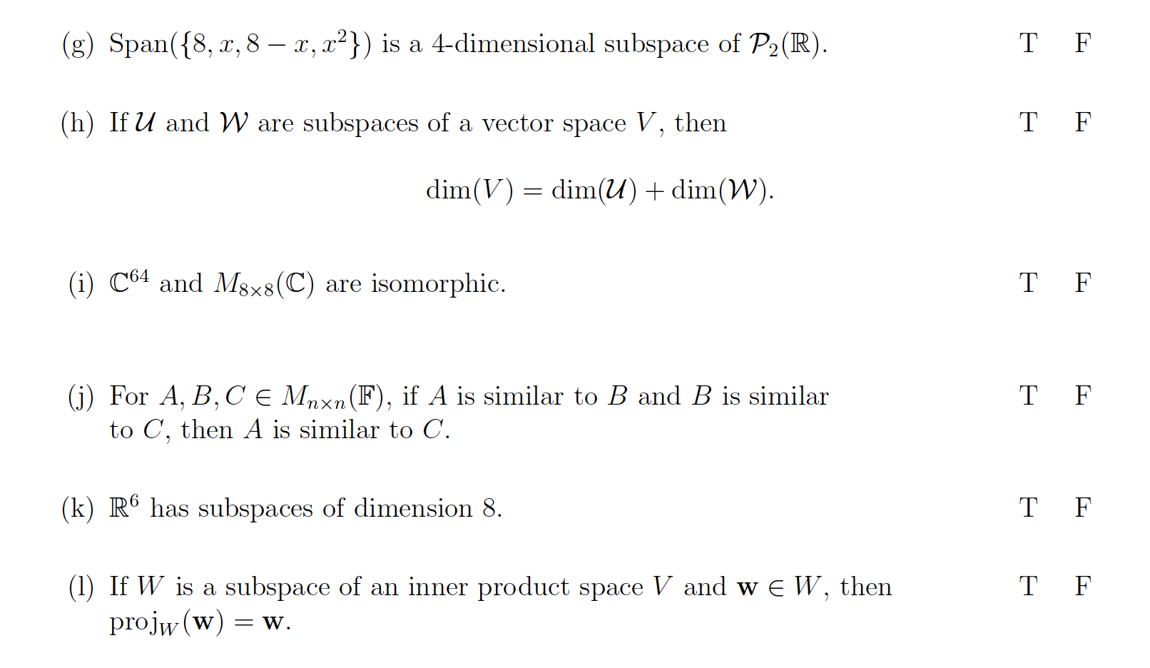 Solved 2 12 Points Are The Following Statements True Chegg Com