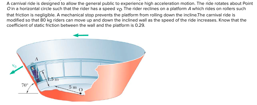 Solved A carnival ride is designed to allow the general | Chegg.com