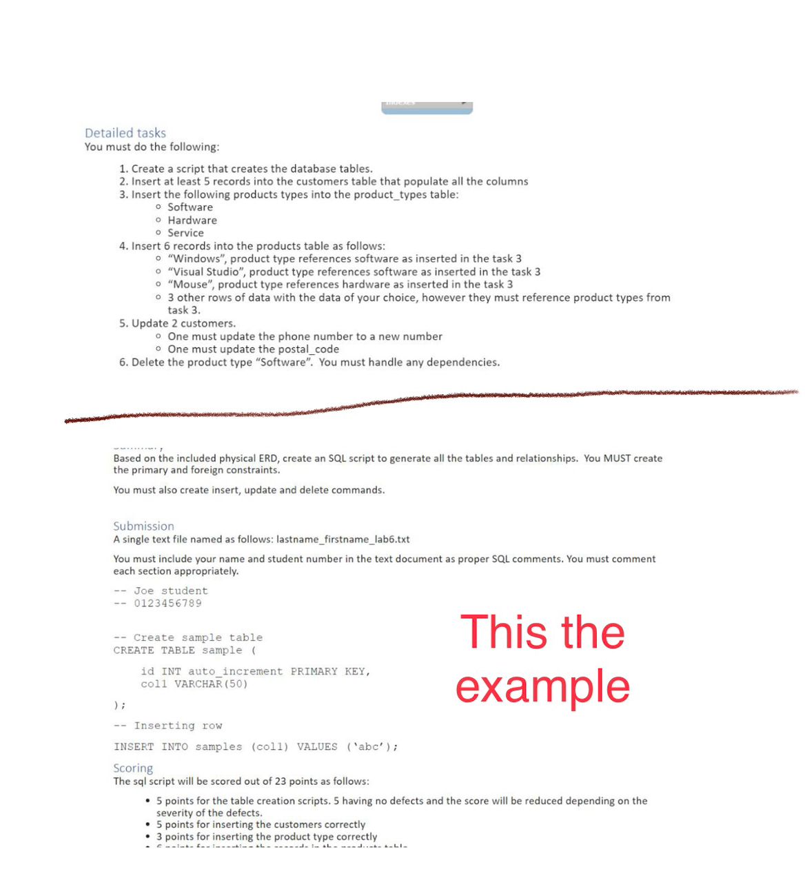 Solved Detailed tasks You must do the following: 1. Create a | Chegg.com