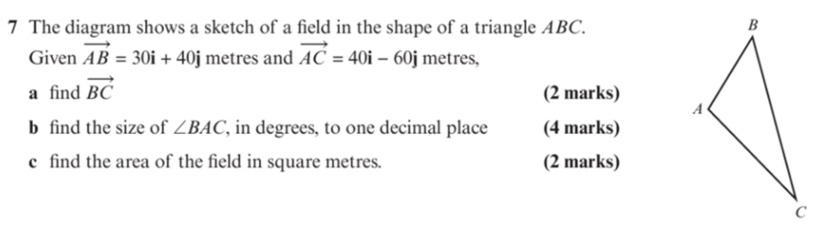 Solved B 7 The diagram shows a sketch of a field in the | Chegg.com